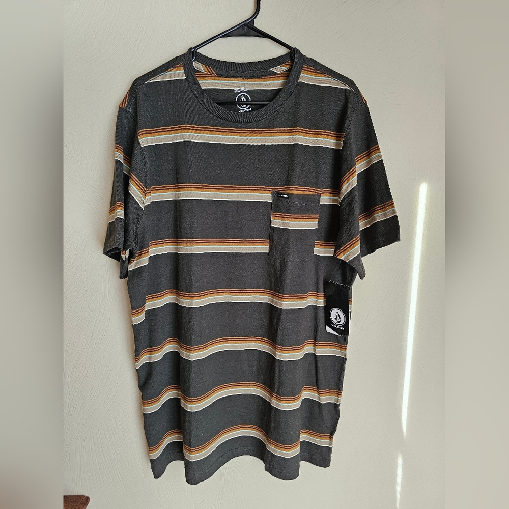 Volcom Striped Pocket Tee